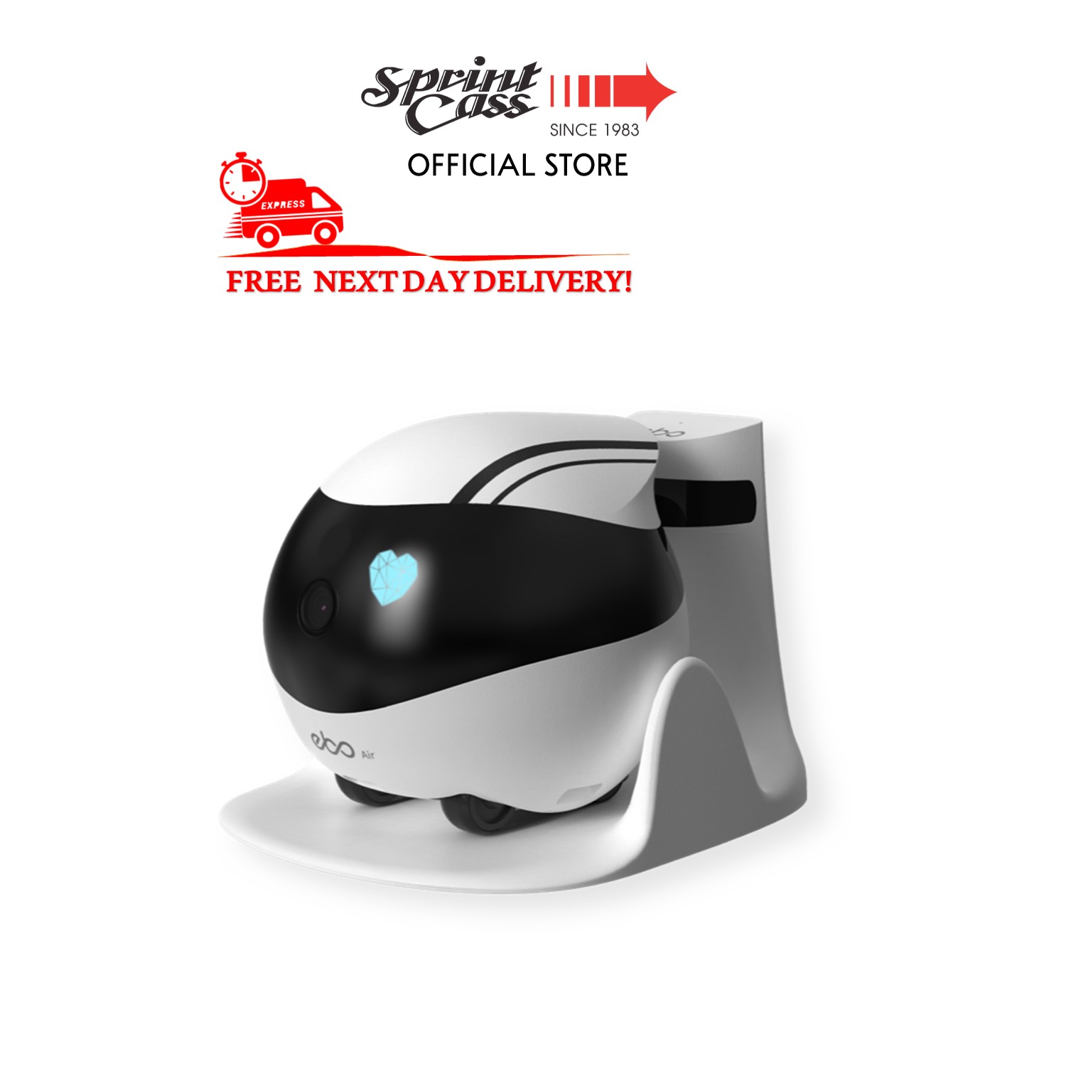 (NEXT DAY DELIVERY) Enabot EBO AIR AI-powered Moving Cam For Indoor Security