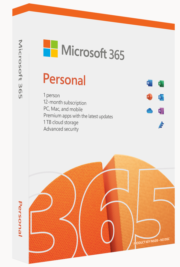 Microsoft M365 Personal English Subscr 1YR Medialess P8